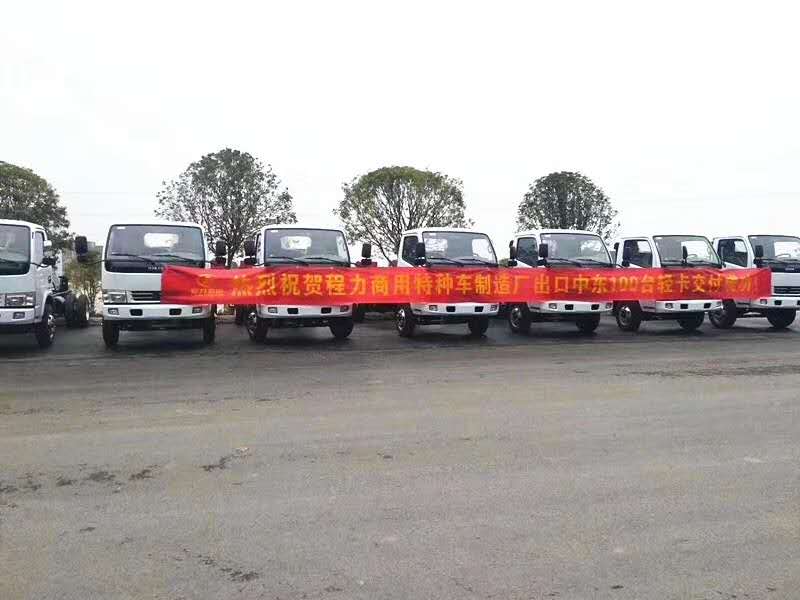 优发国际汽车100台轻卡出口中东国家项目展示